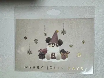 미사용 새상품 크리스마스 핀 배지 캔뱃지 엽서 3점