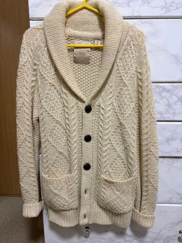 SCOTCH&SODA 케이블 니트 가디건 크림