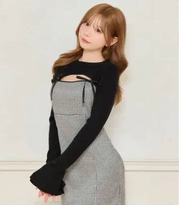 숏 기장 니트탑 아프레 주르