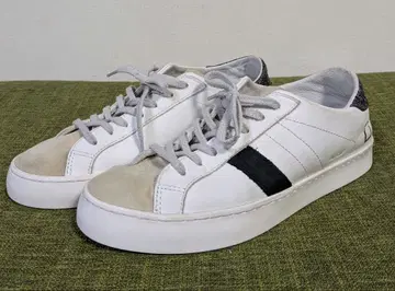 D.A.T.E 데이트 스니커즈 블랙 화이트 글리터