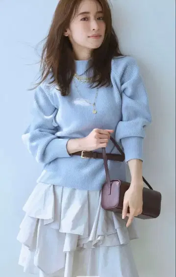 [ 미사용 새상품 ] 이레헴 레이어드 미니 원피스 SET 더스티