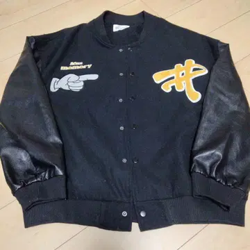 MEMORY 멜톤 바시티 자켓 블루종 새상품급