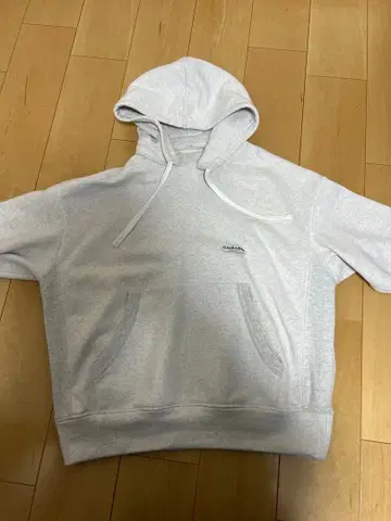 CAHLUMN 그레이 후드 부착 후드티 M 사이즈