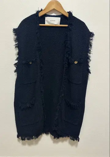 [ ADAWAS ] 트위드 베스트 (네이비)