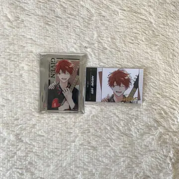 기븐 털주머니 아크릴 카드 금박 카드 마후유