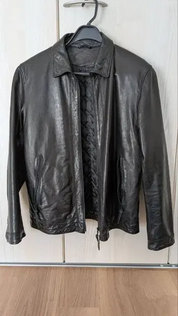 새상품급 XL 나노 유니버스 울트라 웜 써모 라이트 램 가죽 라이더 자켓