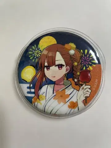 컬러풀 피치 여름 축제 복숭아 축제 캔 배지 에토