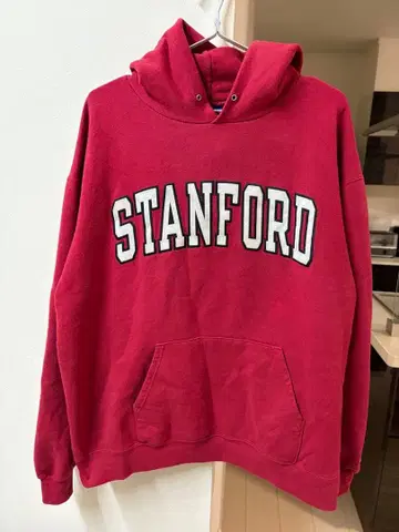 Champion 스탠포드 후드티 XL 빨간색 후드티