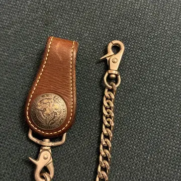 KC's 지갑 체인 브라운 가죽