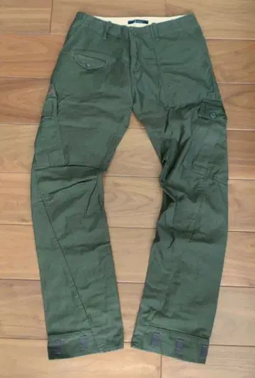 Johnbull 11082 호 비대칭 디자인 카고 팬츠