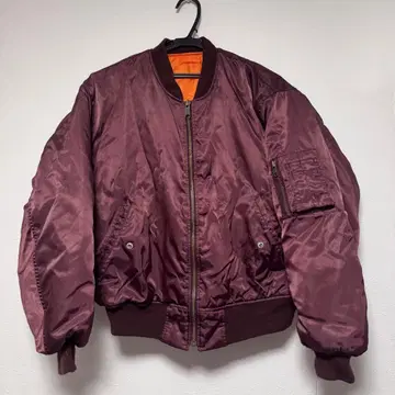 MA-1 플라이트 자켓 버건디 착용컷