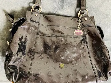 [ 익명 배송 ] ANNA SUI 블랙 합성 피혁 토트백