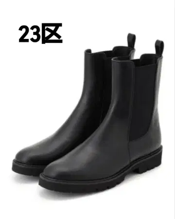 23구 사이드 고어 부츠 블랙
