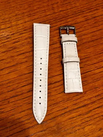 Morellato 화이트 가죽 벨트 19mm