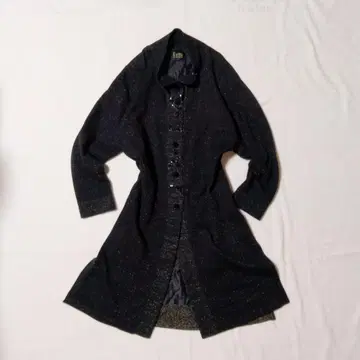 캐시미어 롱 코트 블랙 일본제 아름다운 실루엣 고급 새상품급