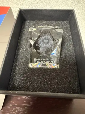 EXPO2025 미야쿠미야쿠 광학 유리 3D 페이퍼 웨이트