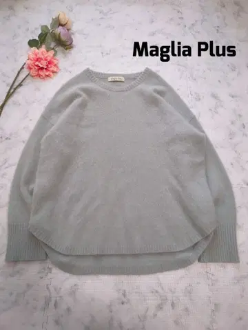Maglia Plus 라쿤 니트 라이트 그린