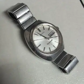 SEIKO 프레스매틱 자동 와인딩 시계 실버 27석