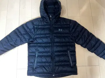 언더아머 네이비 후드 부착 다운 자켓