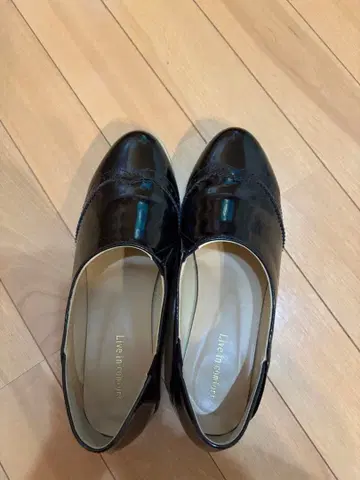 블랙 로퍼 가죽 신발