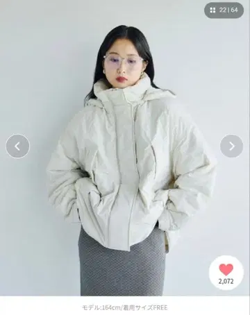 새상품 LEPSIM [ 발수 가공 포함 ] 에어 써멀 2WAY 숏코트