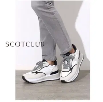 [ 미사용 새상품 ] 스콧 클럽 웨지솔 스니커즈 통굽