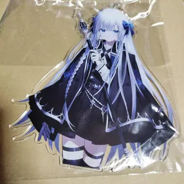 와온 하카 A5 아크릴 키링 스카이블루 장미