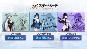 스타시드 레이호 역의 우치다 마아야 씨 친필 사인 캠페인 당선품