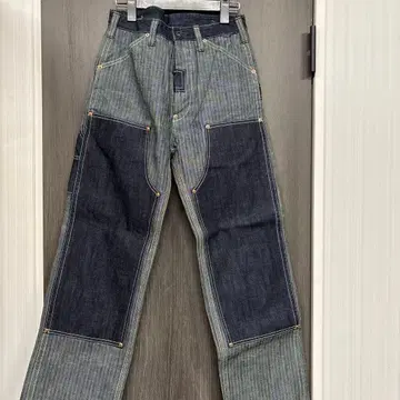 사무라이 데님 청바지 히코리 더블니 워크 팬츠 30