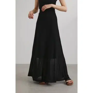 드라이 니트 시어 스커트 S 스타일 미키서