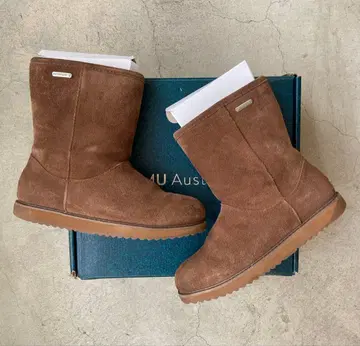 emu 패터슨 클래식 로우 22cm 오크 방수 부츠 무스탕