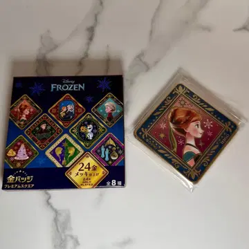 디즈니 겨울왕국 금 배지 프리미엄 스퀘어