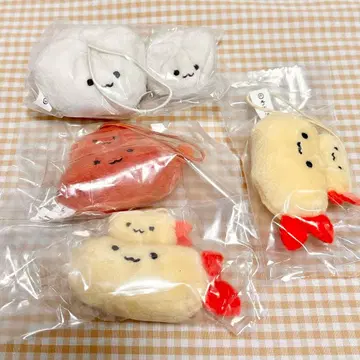 와루루기 나카요시 음식 컬렉션 새우튀김 고기만두 봉제 인형 가챠