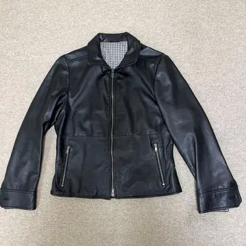 ORIHICA 블랙 가죽 자켓 양가죽