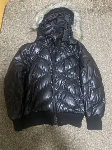 퍼 다운 화이트 퍼 사이즈 m