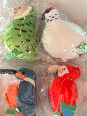 새 봉제 인형 가챠가챠 4점