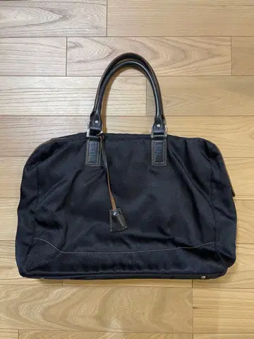 비즈니스 백 블랙 나일론 가죽 이탈리아제