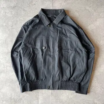 블루종 셔츠 자켓 프론트 지퍼 아메카지 모드 다크 그레이 M