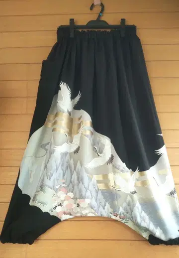 기모노 리메이크 사루엘 팬츠