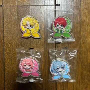 컬러풀 피치 아크릴 클립 쟈파파 노아 탓츤 루나