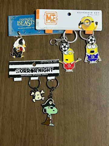 USJ 키링 세트 (니플러, 미니언, 스누피)
