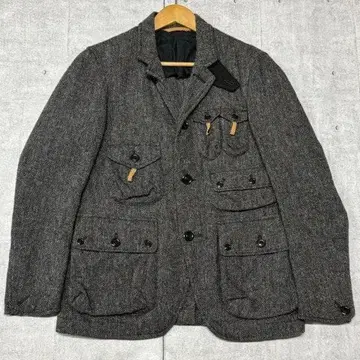 컨디션 최상 BEAMS 트위드 울 자켓 스포츠 코트 빔즈