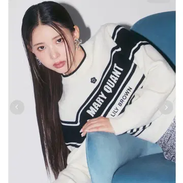 LILY BROWN x MARY QUANT ] 바리에 자카드 니트