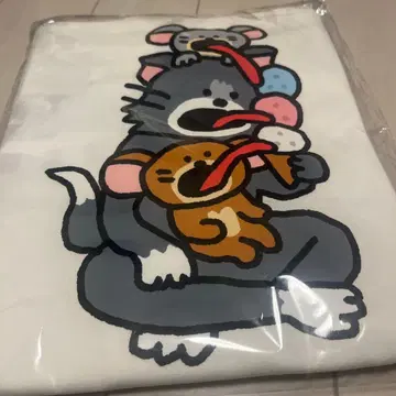 새상품 해피 복권 톰과 제리 복권 B상 콜라보레이션 티셔츠 아이스