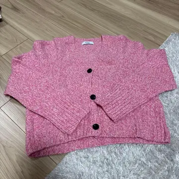 TOMORROWLAND 핑크 니트 가디건