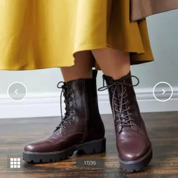 히미코 [발수] 레이스업 트랙 밑창 부츠