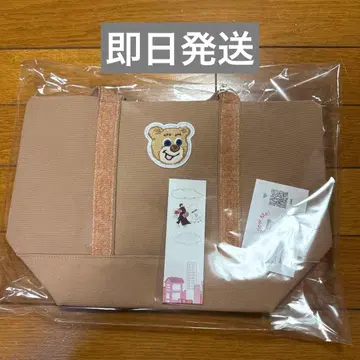 [ 미사용 새상품 ] 페이저 올드 테디 와펜 토트백(소) 베이지