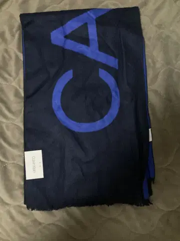 Calvin Klein 로고 머플러 네이비/블루