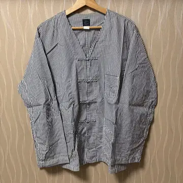 포스트 오버올즈 차이나 자켓 별주 스트라이프 L 셔츠