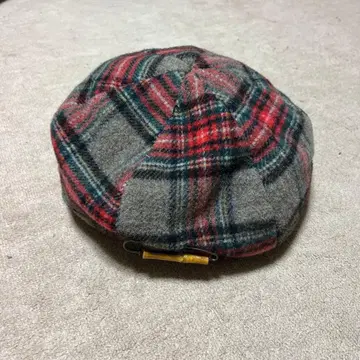 체크 무늬 베레모 M 사이즈